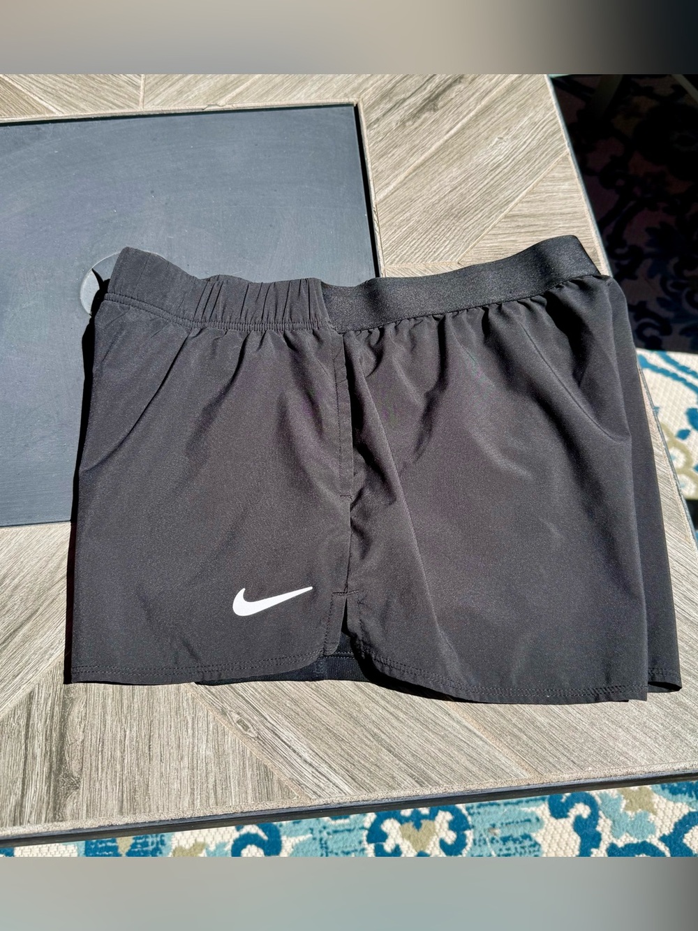 Nike court flex black shorts